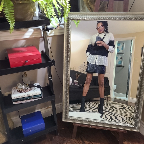 Denim fabric bootie wood heel 3 inches - Picture 6 of 8